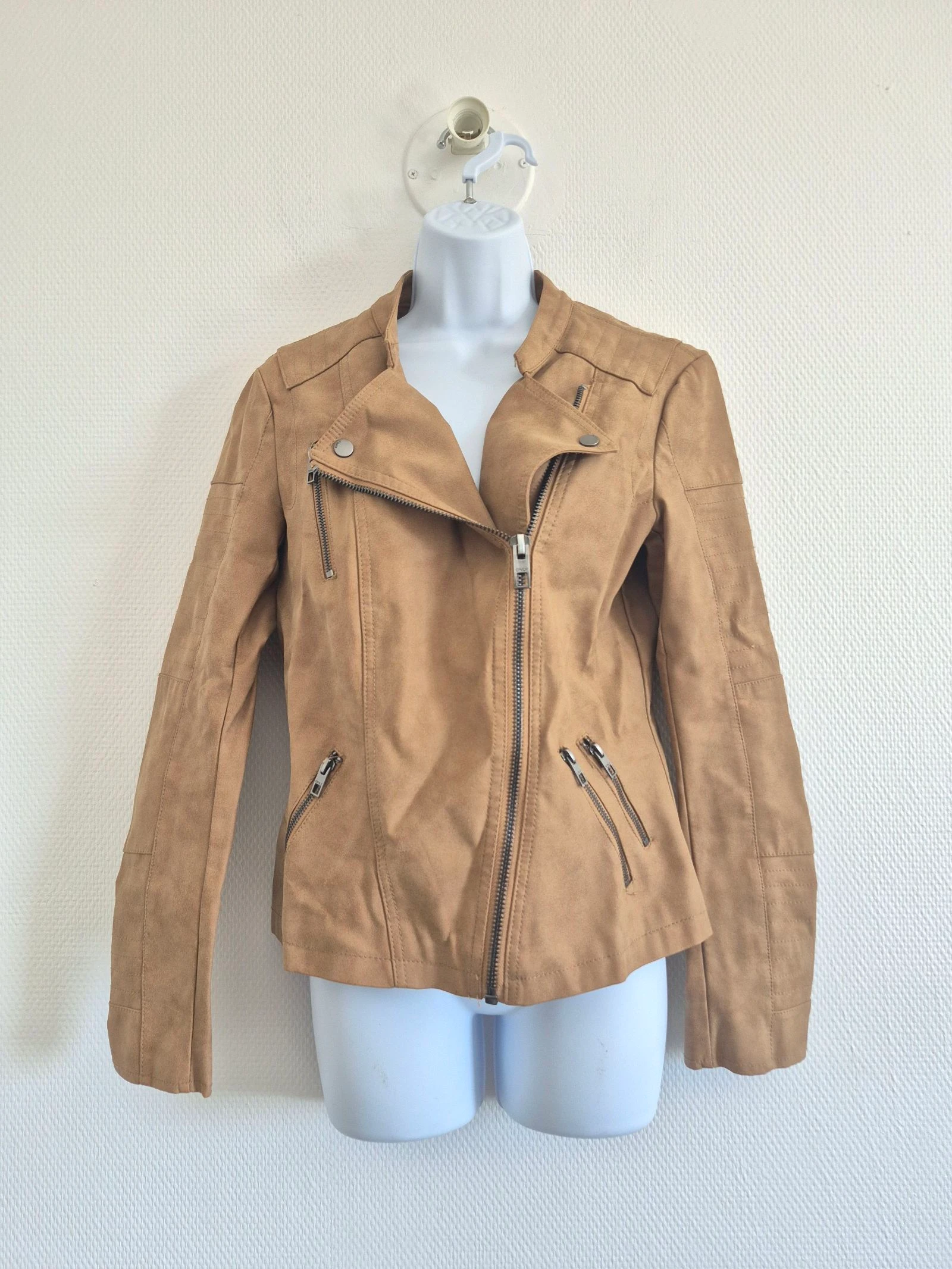 🤎 Veste style perfecto camel/marron – Taille 38 🤎